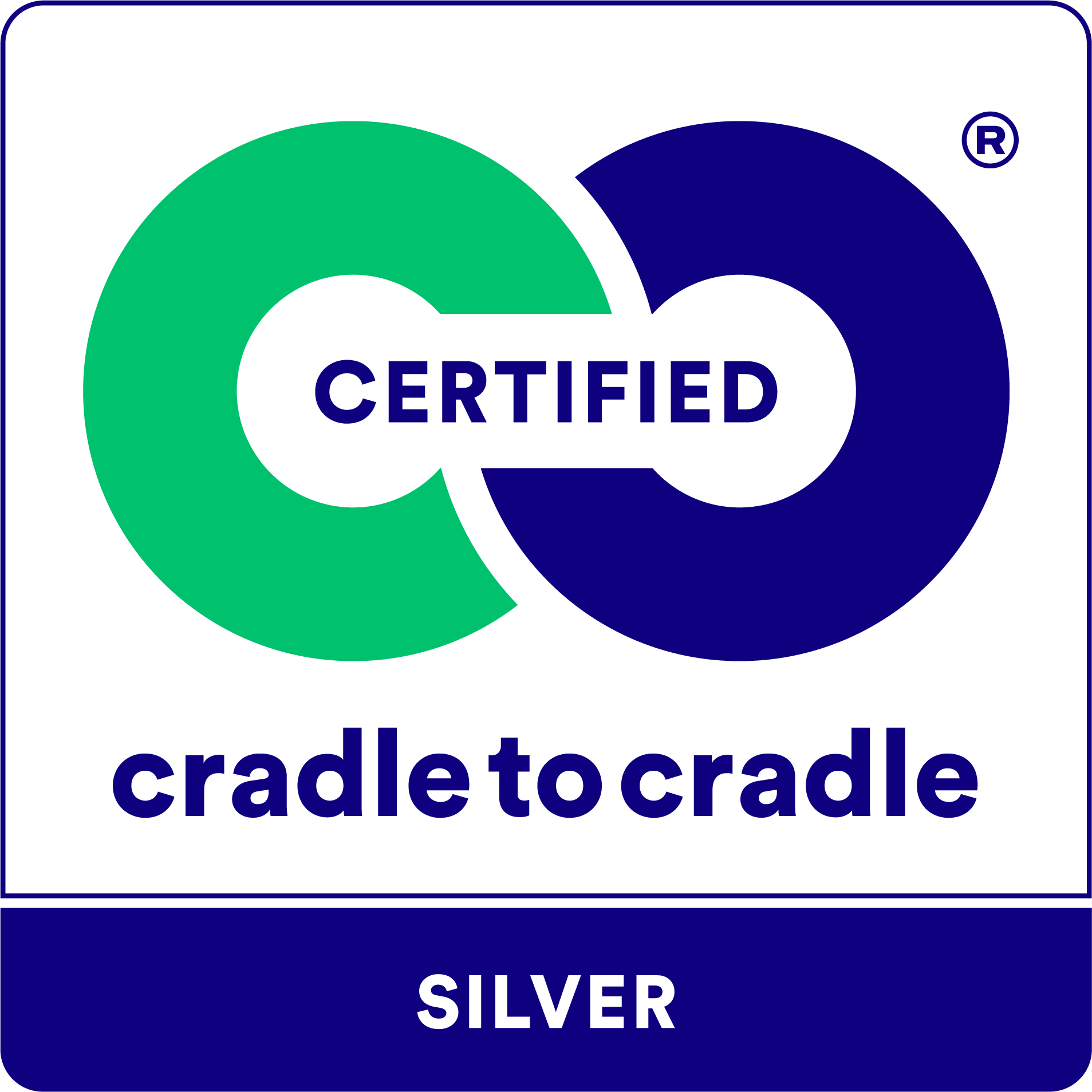 Certified cradle to cradle silver for recycling
